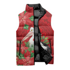 Australian Pelican Sleeveless Puffer Jacket Aboriginal Inspired Christmas - Aussie Hoodie