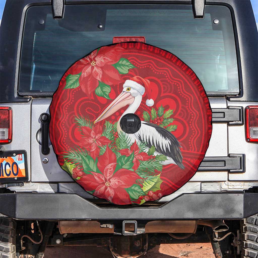 Australian Pelican Spare Tire Cover Aboriginal Inspired Christmas - Aussie Hoodie