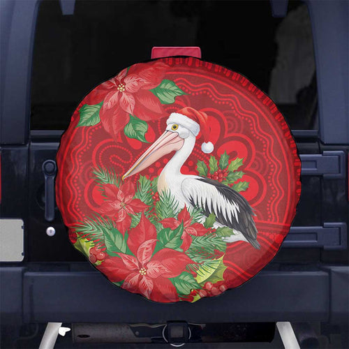 Australian Pelican Spare Tire Cover Aboriginal Inspired Christmas - Aussie Hoodie
