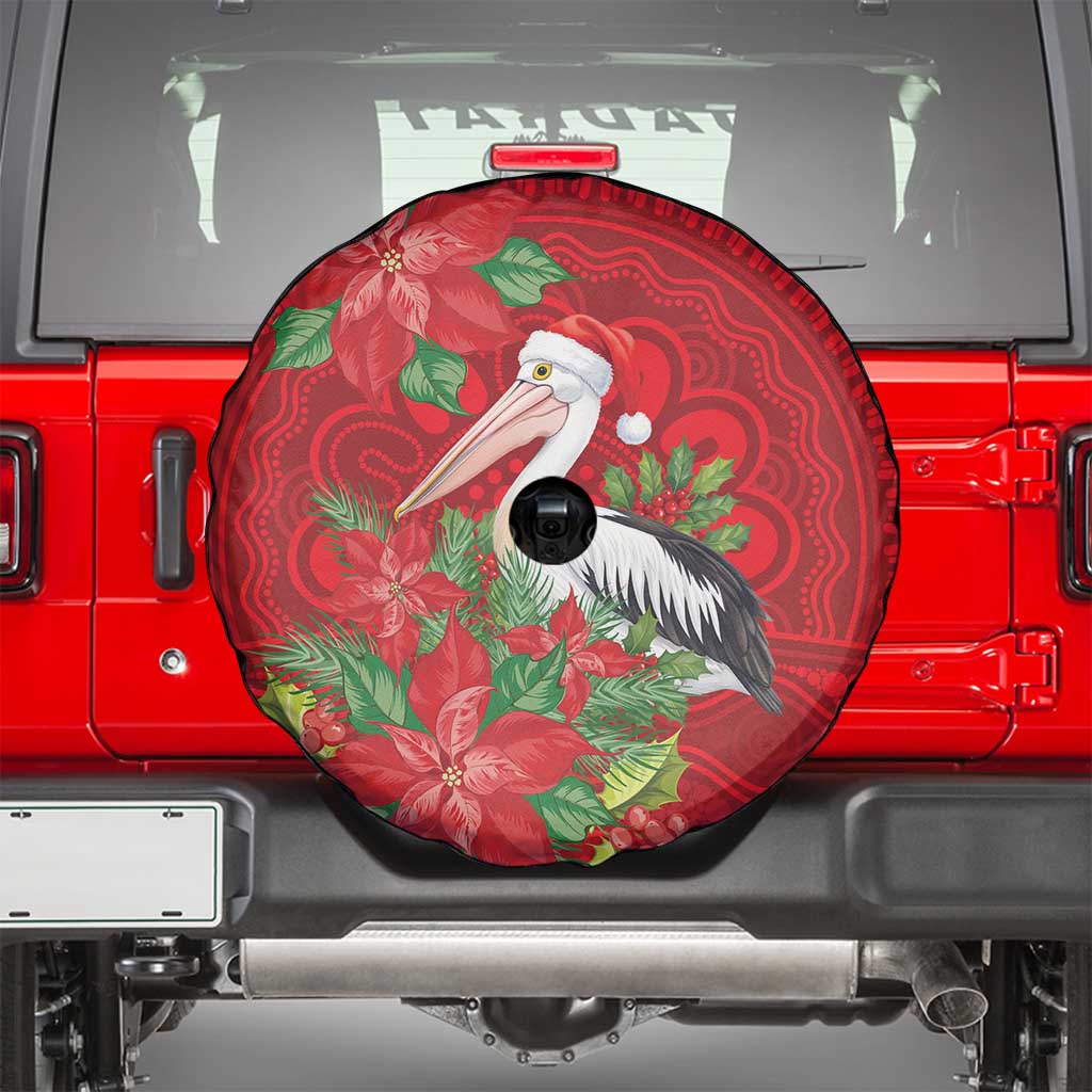 Australian Pelican Spare Tire Cover Aboriginal Inspired Christmas - Aussie Hoodie