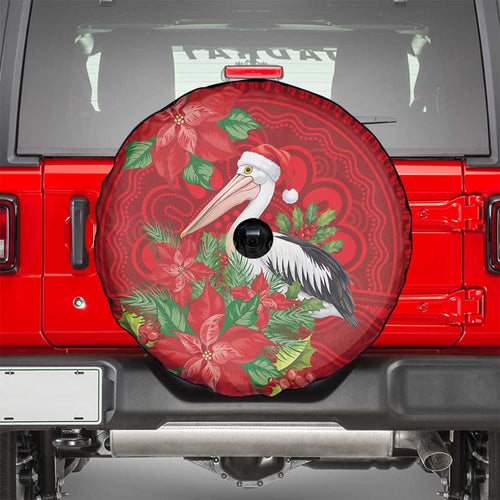 Australian Pelican Spare Tire Cover Aboriginal Inspired Christmas - Aussie Hoodie