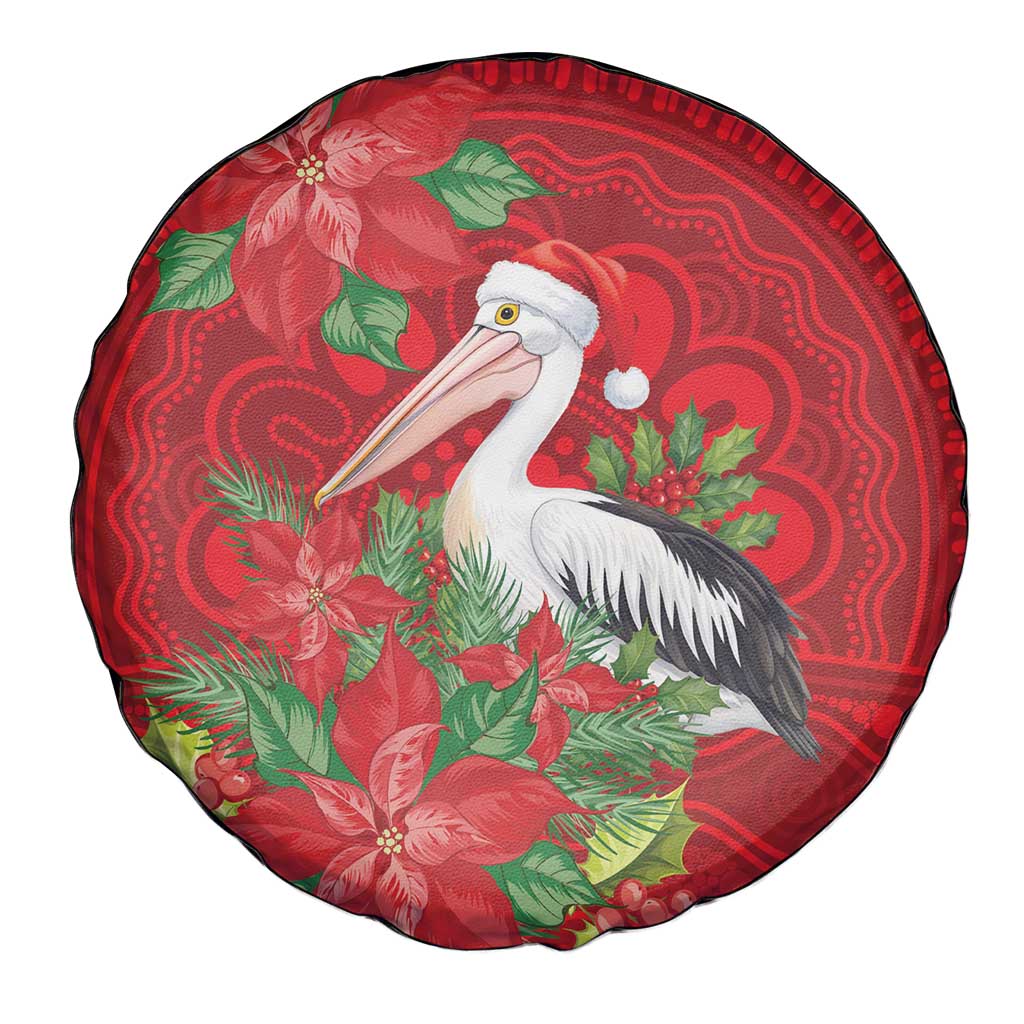 Australian Pelican Spare Tire Cover Aboriginal Inspired Christmas - Aussie Hoodie