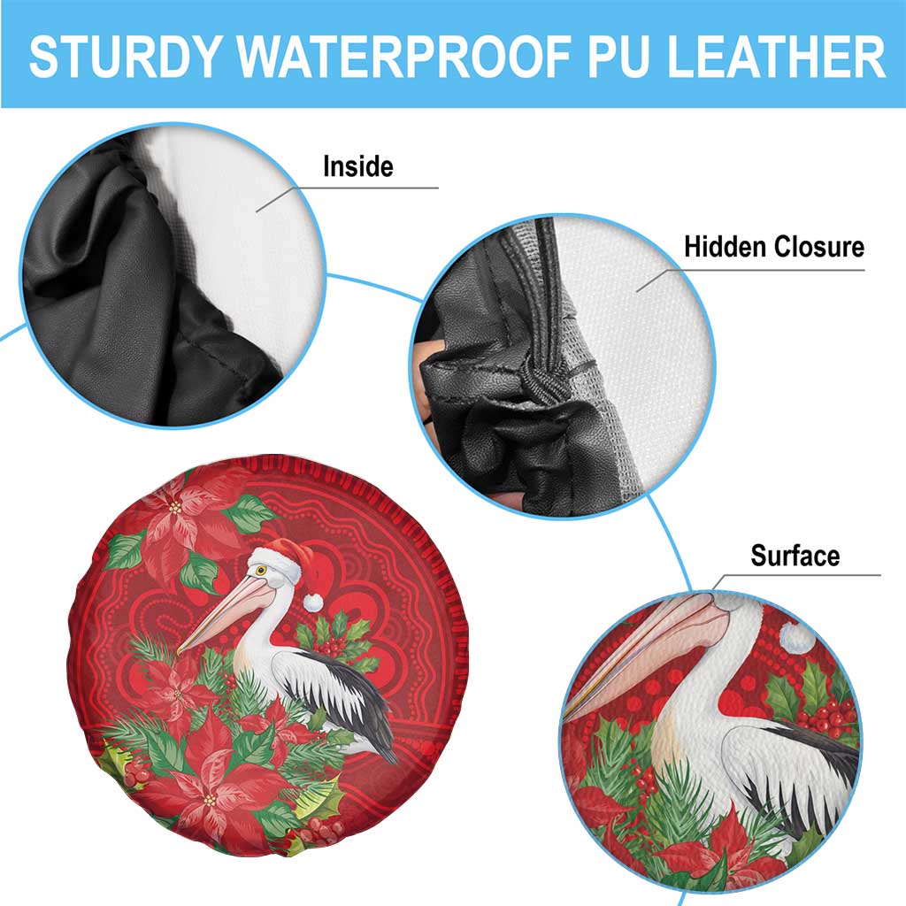 Australian Pelican Spare Tire Cover Aboriginal Inspired Christmas - Aussie Hoodie