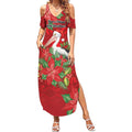 Australian Pelican Summer Maxi Dress Aboriginal Inspired Christmas - Aussie Hoodie