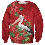 Australian Pelican Sweatshirt Aboriginal Inspired Christmas - Aussie Hoodie