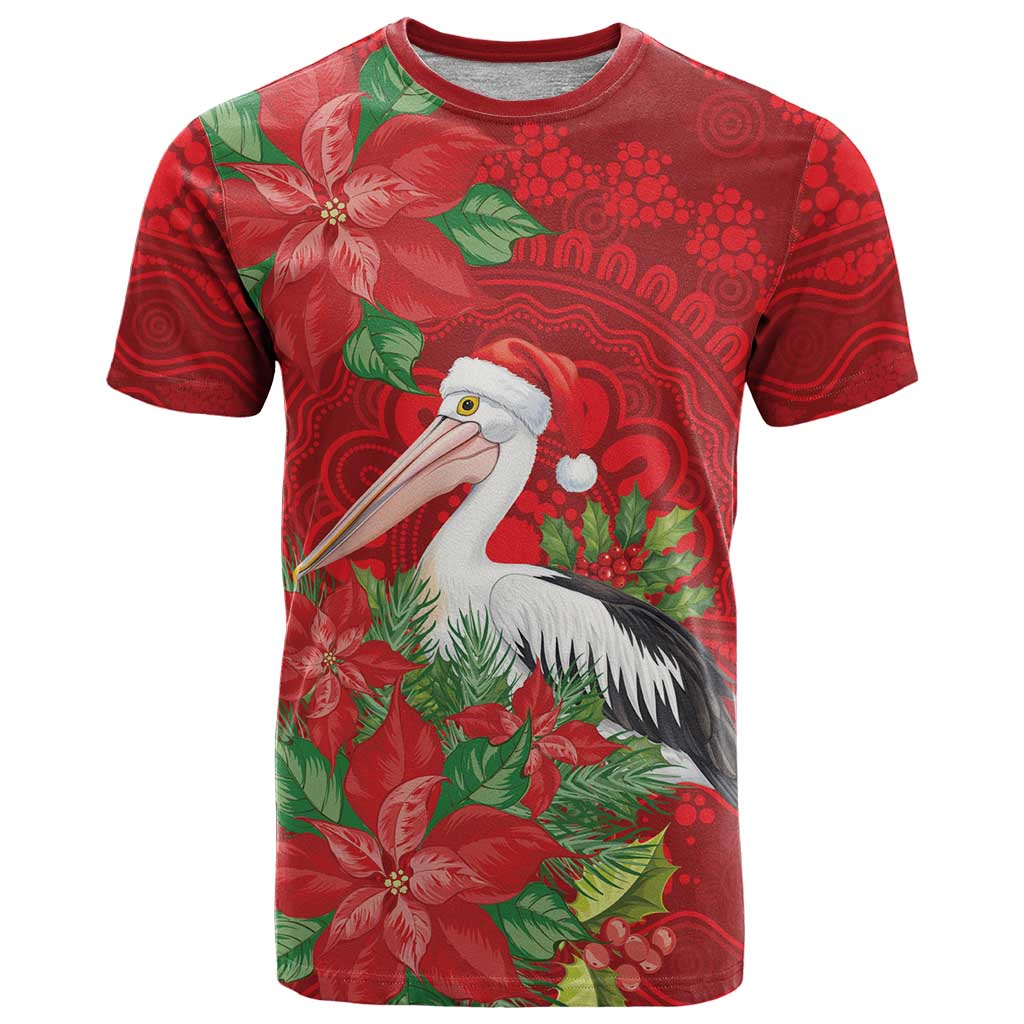 Australian Pelican T Shirt Aboriginal Inspired Christmas - Aussie Hoodie