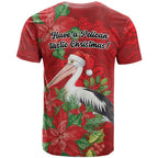 Australian Pelican T Shirt Aboriginal Inspired Christmas - Aussie Hoodie