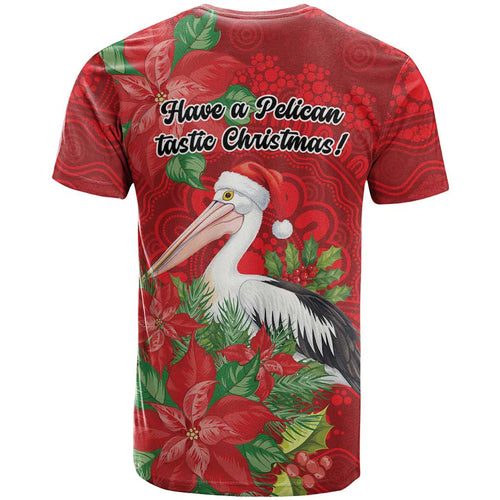 Australian Pelican T Shirt Aboriginal Inspired Christmas - Aussie Hoodie