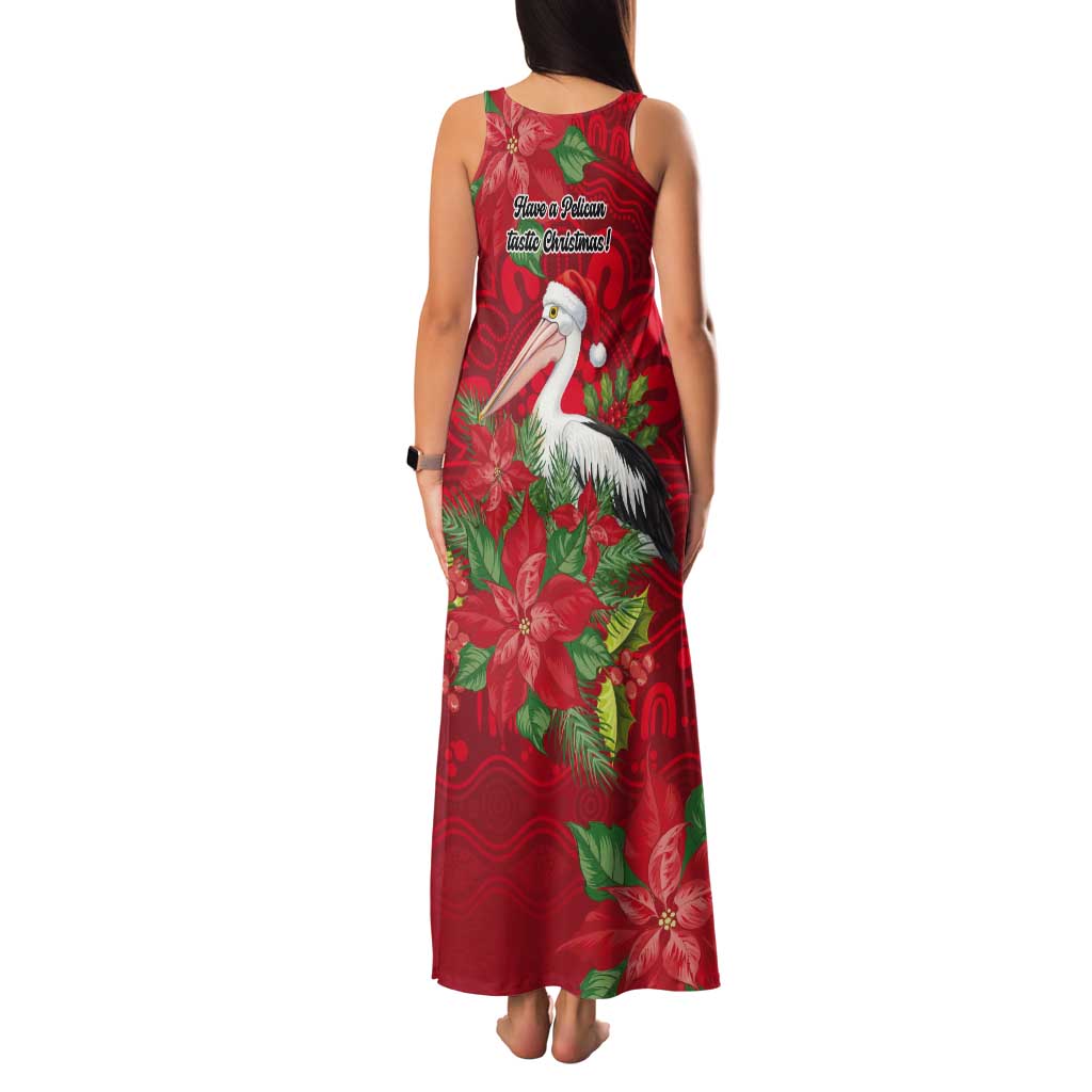 Australian Pelican Tank Maxi Dress Aboriginal Inspired Christmas - Aussie Hoodie