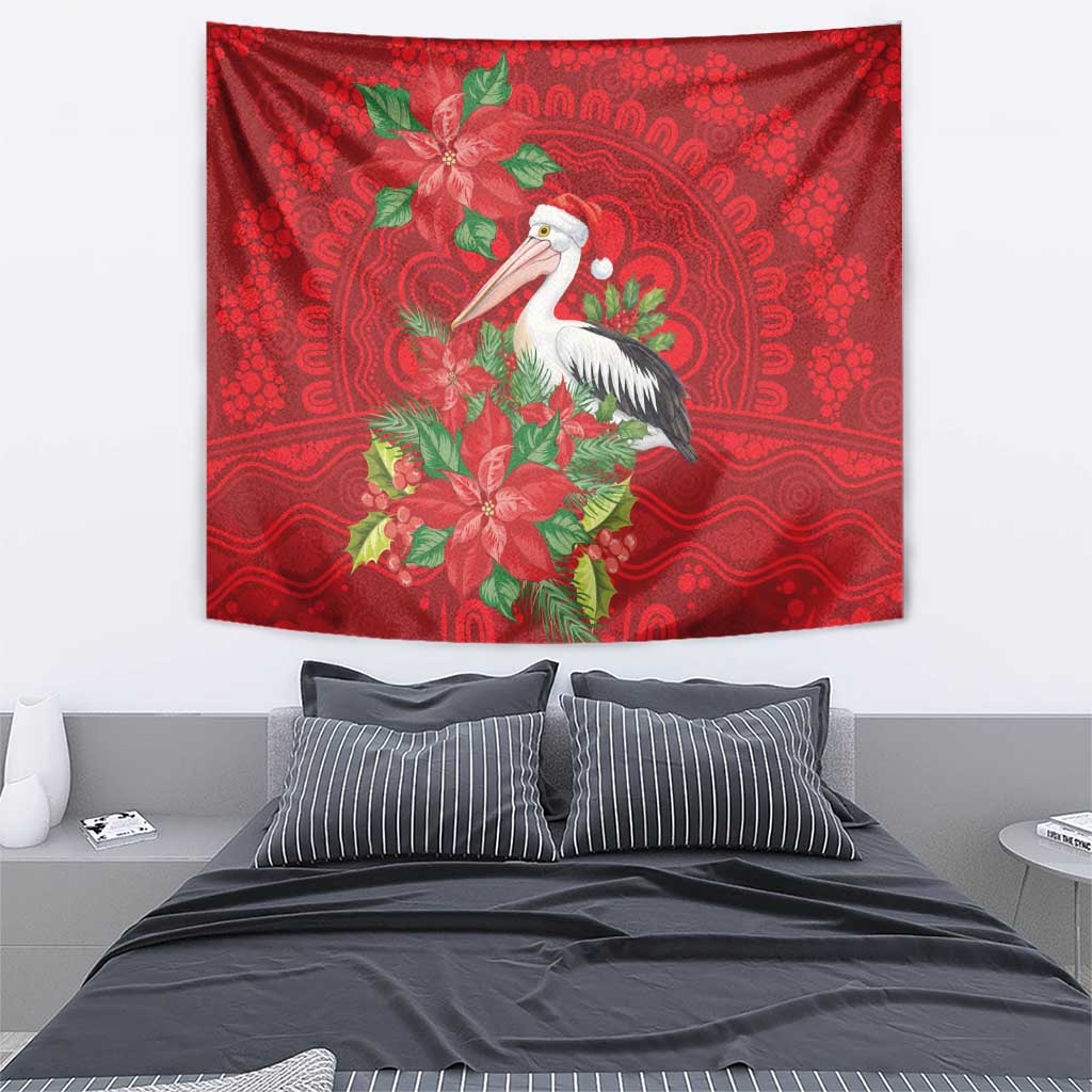 Australian Pelican Tapestry Aboriginal Inspired Christmas - Aussie Hoodie