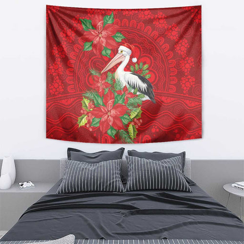 Australian Pelican Tapestry Aboriginal Inspired Christmas - Aussie Hoodie