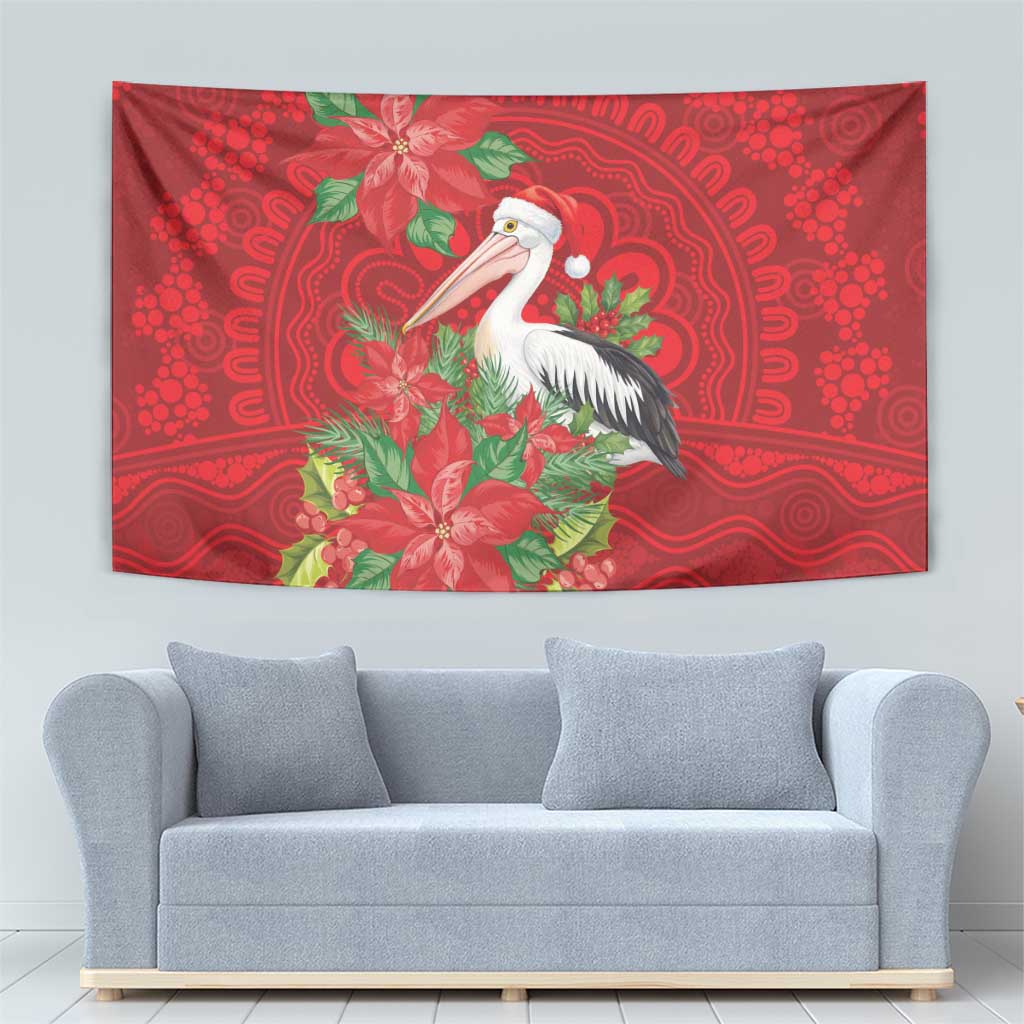 Australian Pelican Tapestry Aboriginal Inspired Christmas - Aussie Hoodie