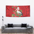 Australian Pelican Tapestry Aboriginal Inspired Christmas - Aussie Hoodie