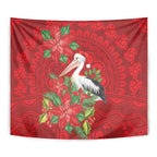 Australian Pelican Tapestry Aboriginal Inspired Christmas - Aussie Hoodie