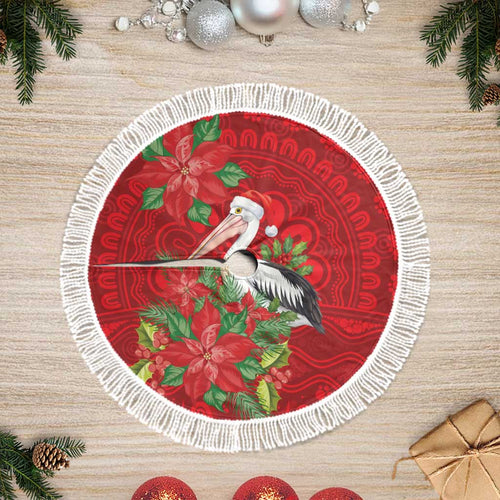 Australian Pelican Tree Skirt Aboriginal Inspired Christmas - Aussie Hoodie