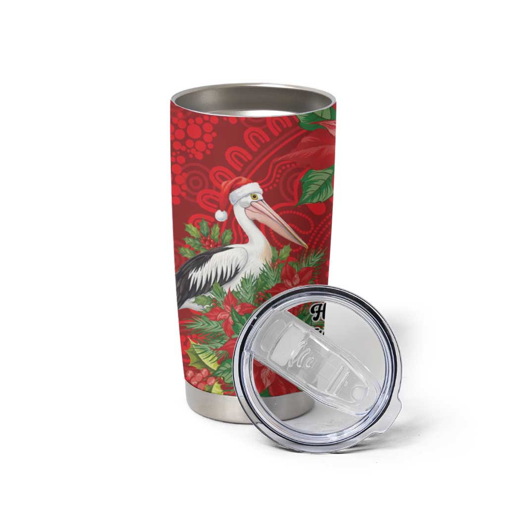 Australian Pelican Tumbler Cup Aboriginal Inspired Christmas - Aussie Hoodie