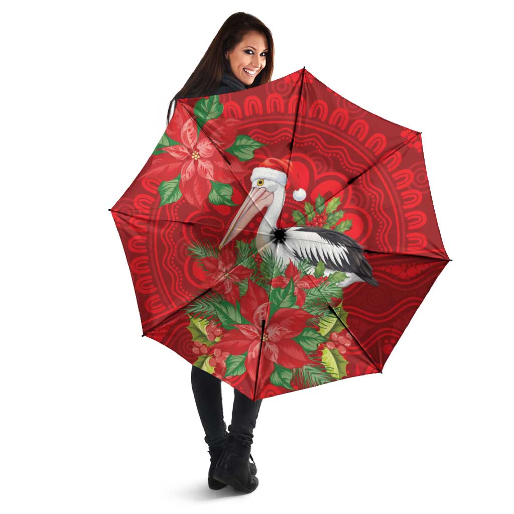 Australian Pelican Umbrella Aboriginal Inspired Christmas - Aussie Hoodie