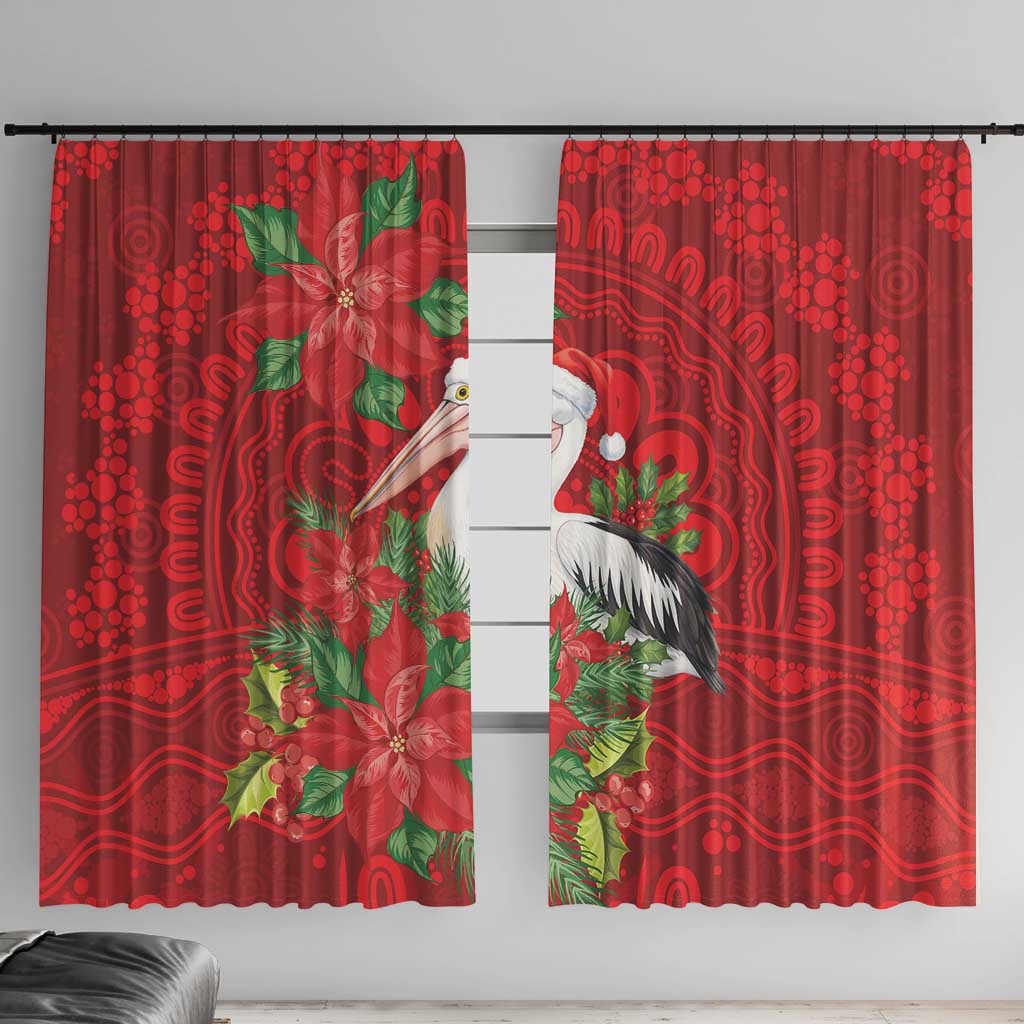 Australian Pelican Window Curtain Aboriginal Inspired Christmas - Aussie Hoodie