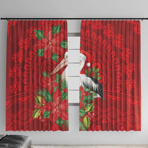 Australian Pelican Window Curtain Aboriginal Inspired Christmas - Aussie Hoodie