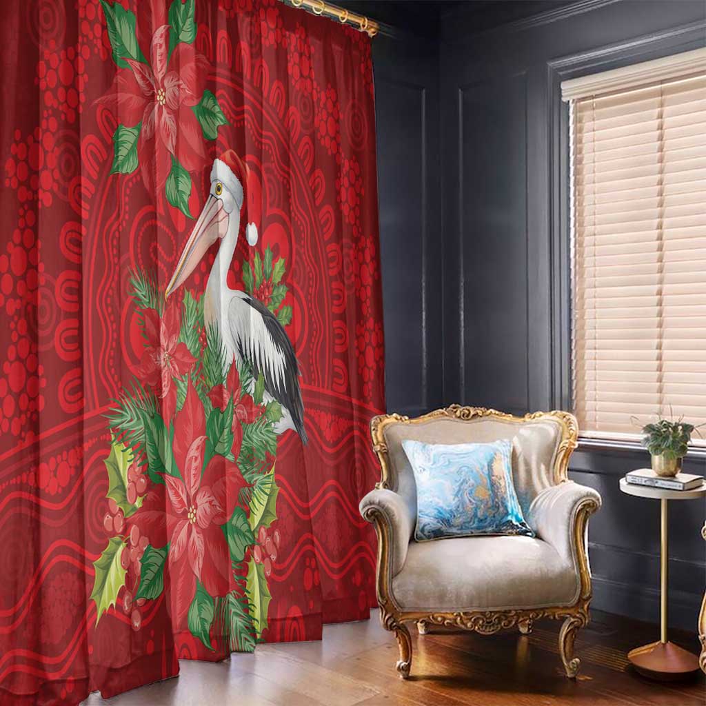 Australian Pelican Window Curtain Aboriginal Inspired Christmas - Aussie Hoodie