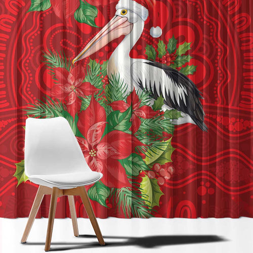 Australian Pelican Window Curtain Aboriginal Inspired Christmas - Aussie Hoodie