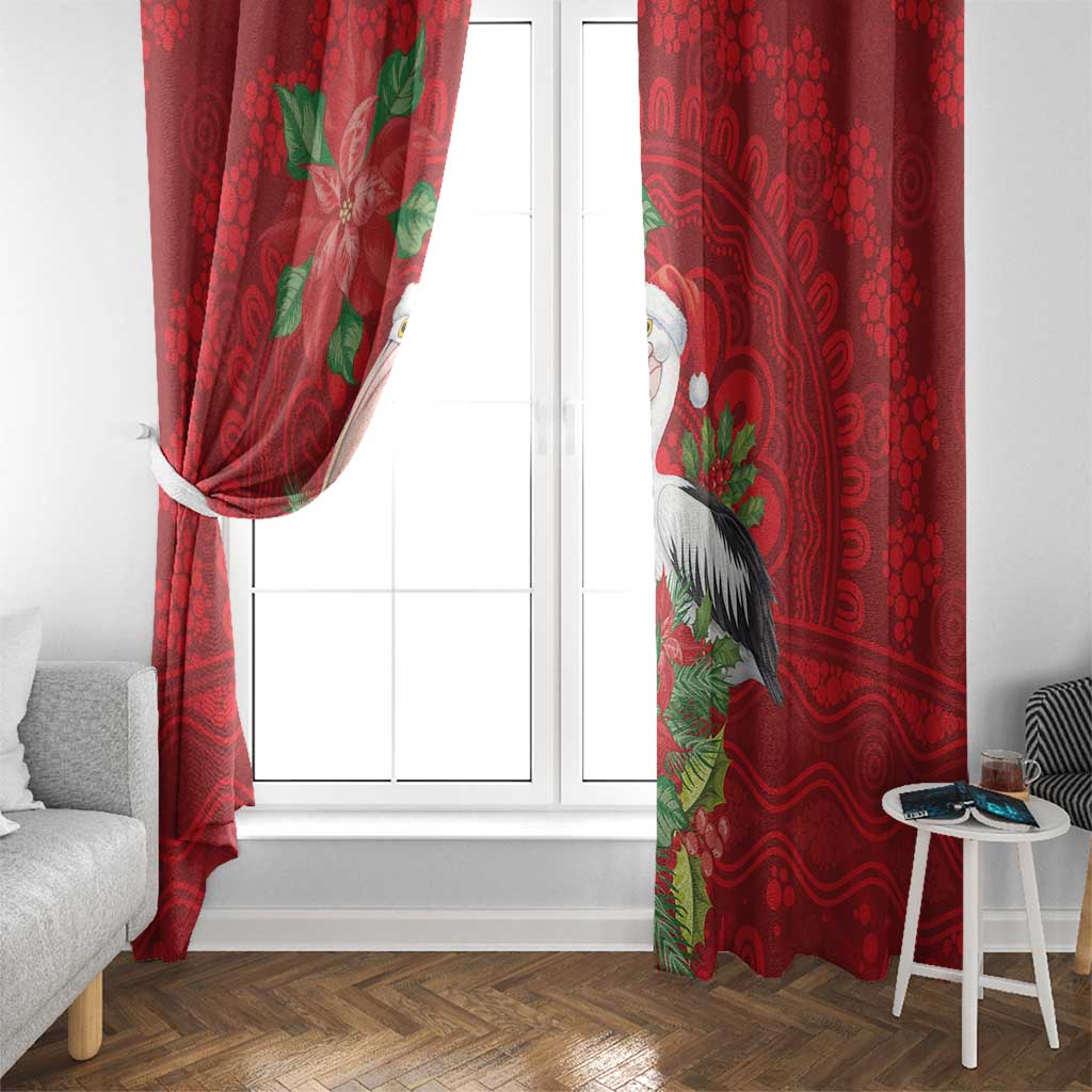 Australian Pelican Window Curtain Aboriginal Inspired Christmas - Aussie Hoodie