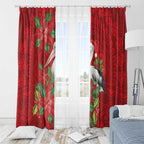 Australian Pelican Window Curtain Aboriginal Inspired Christmas - Aussie Hoodie