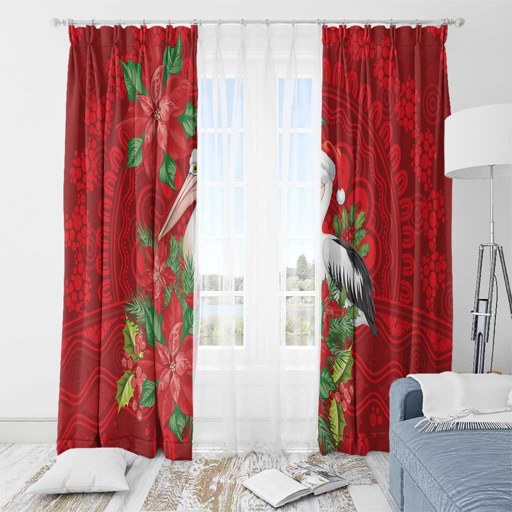 Australian Pelican Window Curtain Aboriginal Inspired Christmas - Aussie Hoodie