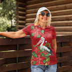 Australian Pelican Women Polo Shirt Aboriginal Inspired Christmas - Aussie Hoodie