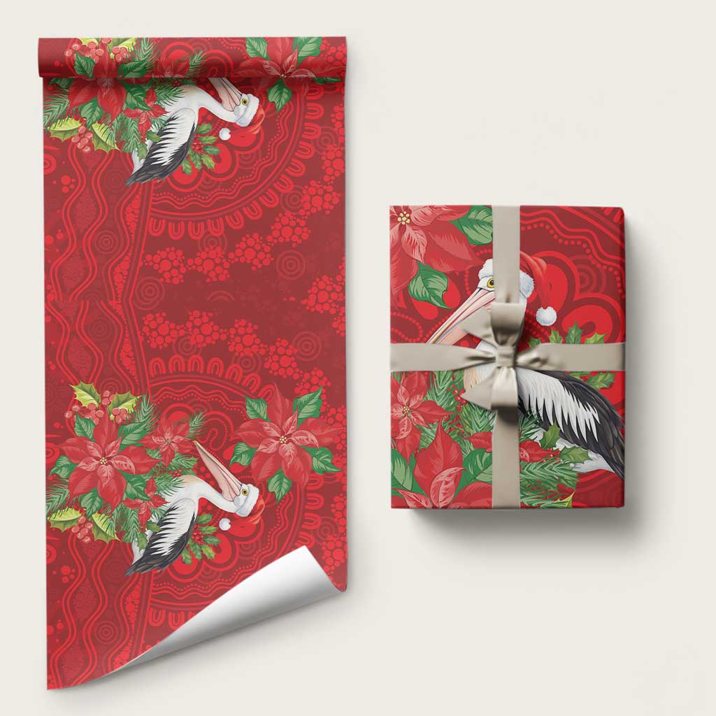 Australian Pelican Wrapping Paper Aboriginal Inspired Christmas - Aussie Hoodie