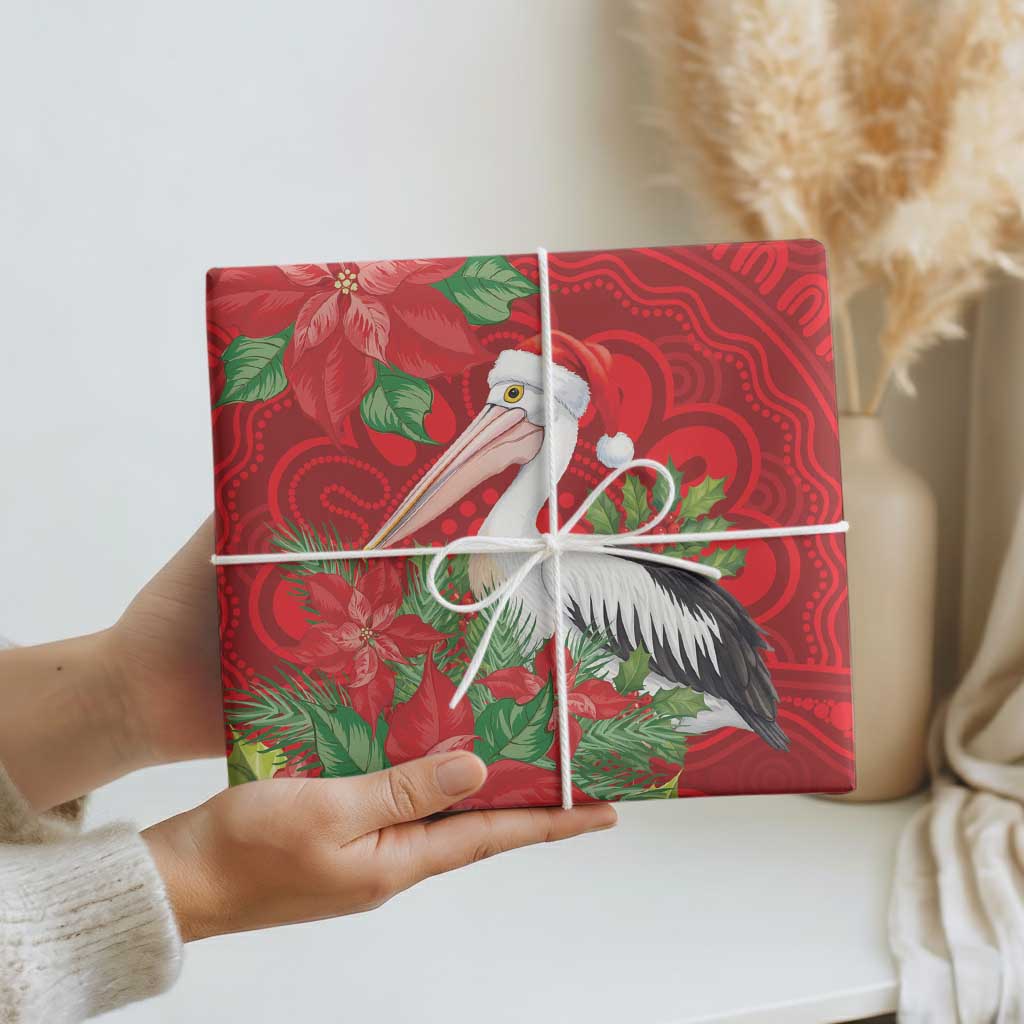 Australian Pelican Wrapping Paper Aboriginal Inspired Christmas - Aussie Hoodie