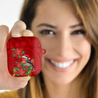 Australian Scarlet Robin AirPods Case Aboriginal Inspired Christmas - Aussie Hoodie
