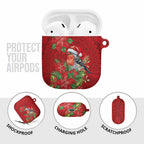 Australian Scarlet Robin AirPods Case Aboriginal Inspired Christmas - Aussie Hoodie