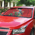 Australian Scarlet Robin Auto Sun Shade Aboriginal Inspired Christmas - Aussie Hoodie