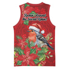 Australian Scarlet Robin Basketball Jersey Aboriginal Inspired Christmas - Aussie Hoodie