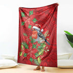 Australian Scarlet Robin Blanket Aboriginal Inspired Christmas - Aussie Hoodie