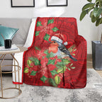 Australian Scarlet Robin Blanket Aboriginal Inspired Christmas - Aussie Hoodie