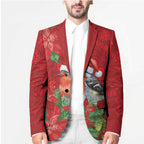 Australian Scarlet Robin Blazer Aboriginal Inspired Christmas - Aussie Hoodie