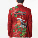 Australian Scarlet Robin Blazer Aboriginal Inspired Christmas - Aussie Hoodie