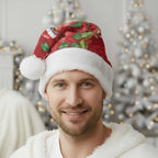 Australian Scarlet Robin Christmas Santa Hat Aboriginal Inspired Christmas - Aussie Hoodie
