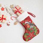 Australian Scarlet Robin Christmas Stocking Aboriginal Inspired Christmas - Aussie Hoodie