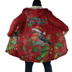 Australian Scarlet Robin Cloak Aboriginal Inspired Christmas - Aussie Hoodie