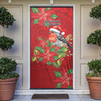 Australian Scarlet Robin Door Cover Aboriginal Inspired Christmas - Aussie Hoodie