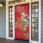 Australian Scarlet Robin Door Cover Aboriginal Inspired Christmas - Aussie Hoodie