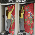 Australian Scarlet Robin Door Cover Aboriginal Inspired Christmas - Aussie Hoodie