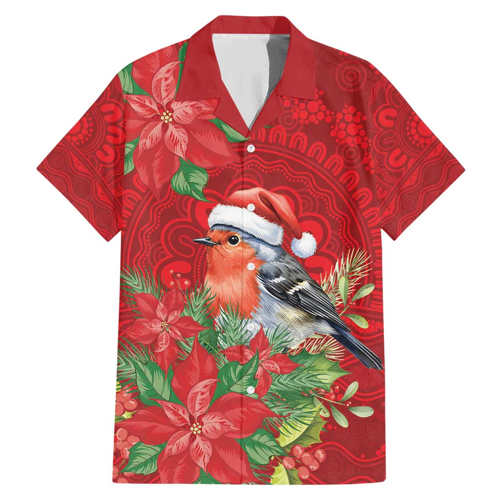 Australian Scarlet Robin Family Matching Mermaid Dress and Hawaiian Shirt Aboriginal Inspired Christmas - Aussie Hoodie