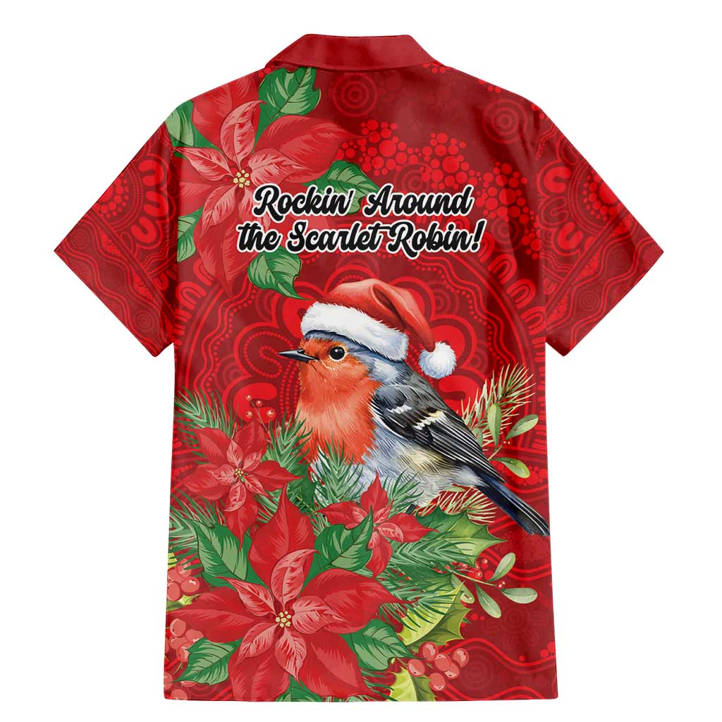 Australian Scarlet Robin Family Matching Mermaid Dress and Hawaiian Shirt Aboriginal Inspired Christmas - Aussie Hoodie