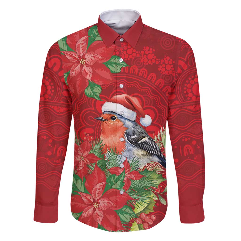 Australian Scarlet Robin Family Matching Mermaid Dress and Hawaiian Shirt Aboriginal Inspired Christmas - Aussie Hoodie