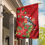 Australian Scarlet Robin Garden Flag Aboriginal Inspired Christmas - Aussie Hoodie