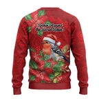 Australian Scarlet Robin Ugly Christmas Sweater Aboriginal Inspired Christmas - Aussie Hoodie